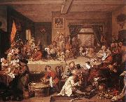 HOGARTH, William An Election Entertainment f painting